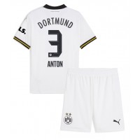 Camiseta Borussia Dortmund Waldemar Anton #3 Tercera Equipación para niños 2024-25 manga corta (+ pantalones cortos)